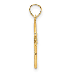14ky Fancy Cross Pendant - 3