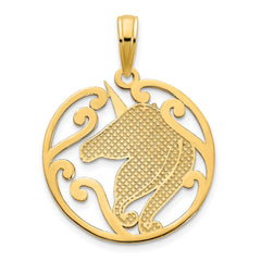 14k Unicorn Pendant - 2