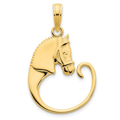 14k Horse Pendant - 6