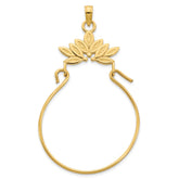 14k Fancy Charm Holder Pendant