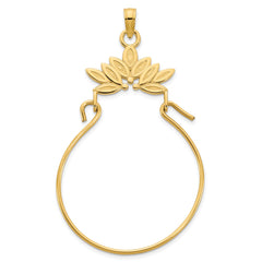 14k Fancy Charm Holder Pendant
