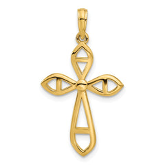 14k Fancy Cross Charm - 2