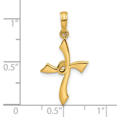 14k Fancy Cross Charm - 3