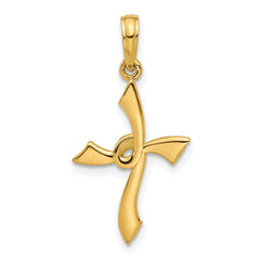 14k Fancy Cross Charm - 3