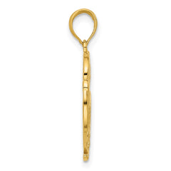 14K Polished Fancy Hummingbird Charm - 2