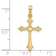 14k Fancy Cross Charm - 6