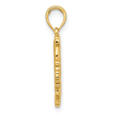 14K Polished Fancy Hummingbird Charm - 3