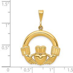 14k Claddagh Pendant - 5