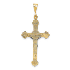 14k Two-tone Crucifix Pendant - 8