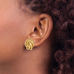14k Love Knot Earrings - 2