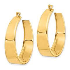 14k Polished Hoop Earring Jackets