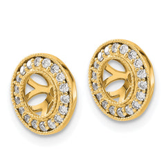 14k 1/3ct Diamond Earring Jackets