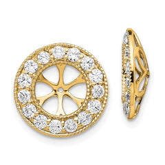 14k 1ct Diamond Earring Jackets