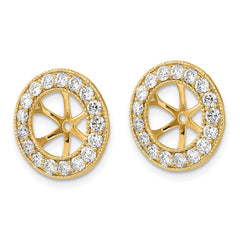 14k 1-1/6ct Diamond Earring Jackets