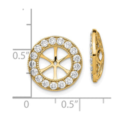 14k 1-1/6ct Diamond Earring Jackets