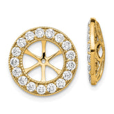 14k 1-1/6ct Diamond Earring Jackets