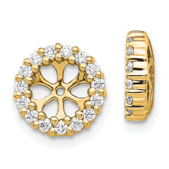 14k Diamond Earring Jackets - 3