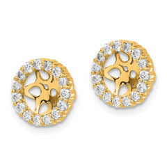 14k Diamond Earring Jackets - 2