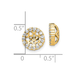 14k Diamond Earring Jackets - 2