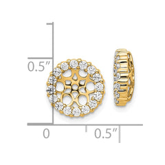14k Diamond Earring Jackets - 4
