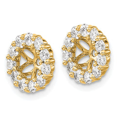 14k Diamond Earring Jackets - 10