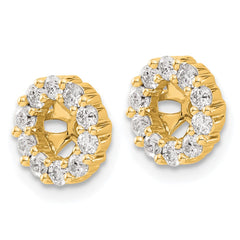14k Diamond Earring Jackets - 11