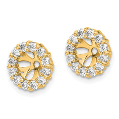 14k Diamond Earring Jackets - 5