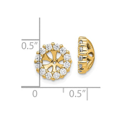 14k Diamond Earring Jackets - 5