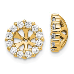 14k Diamond Earring Jackets - 5