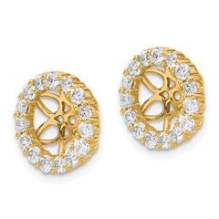 14k Diamond Earring Jackets - 9