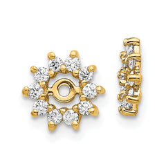 14k AA Diamond Earring Jacket - 5