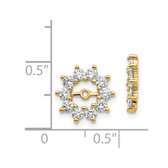 14k AA Fancy Diamond Earring Jacket