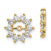 14k AA Fancy Diamond Earring Jacket
