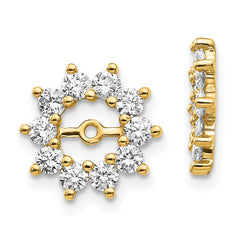 14k AA Fancy Diamond Earring Jacket