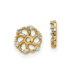 14k AA Diamond Earring Jacket - 2