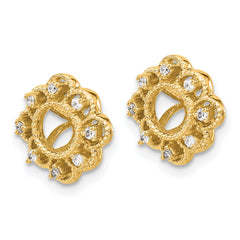 14k Fancy Diamond Earring Jackets