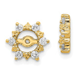 14k AA Fancy Diamond Earring Jackets