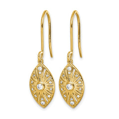 14k Diamond Vintage Dangle Earrings