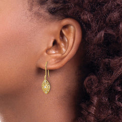 14k Diamond Vintage Dangle Earrings