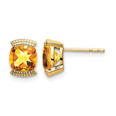 14k Citrine Post Earrings - 2