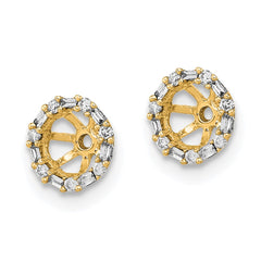 14k Diamond Earring Jackets - 8