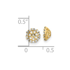 14k Diamond Earring Jackets - 8