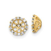 14k Diamond Earring Jackets - 8
