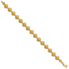 14k Scallop Shell 7 inch Bracelet - 2