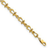 14k Polished Anchor Shackle 8 inch Bracelet