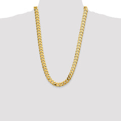14k 12.0mm Flat Beveled Curb Chain - 5