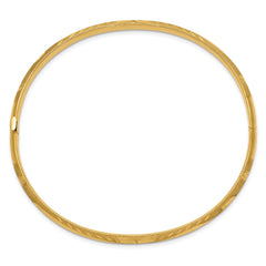 14k 3/16 Oversize Florentine Engraved 5.00mm Hinged Round Bangle Bracelet