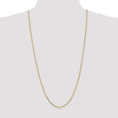 14K 30 inch 2.25mm Flat Figaro with Lobster Clasp Chain