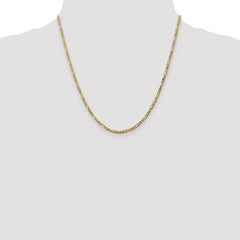 14K 20 inch 2.75mm Flat Figaro with Lobster Clasp Chain