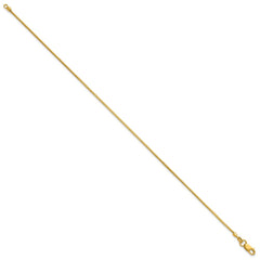 14K 8 inch .9mm Franco with Lobster Clasp Bracelet